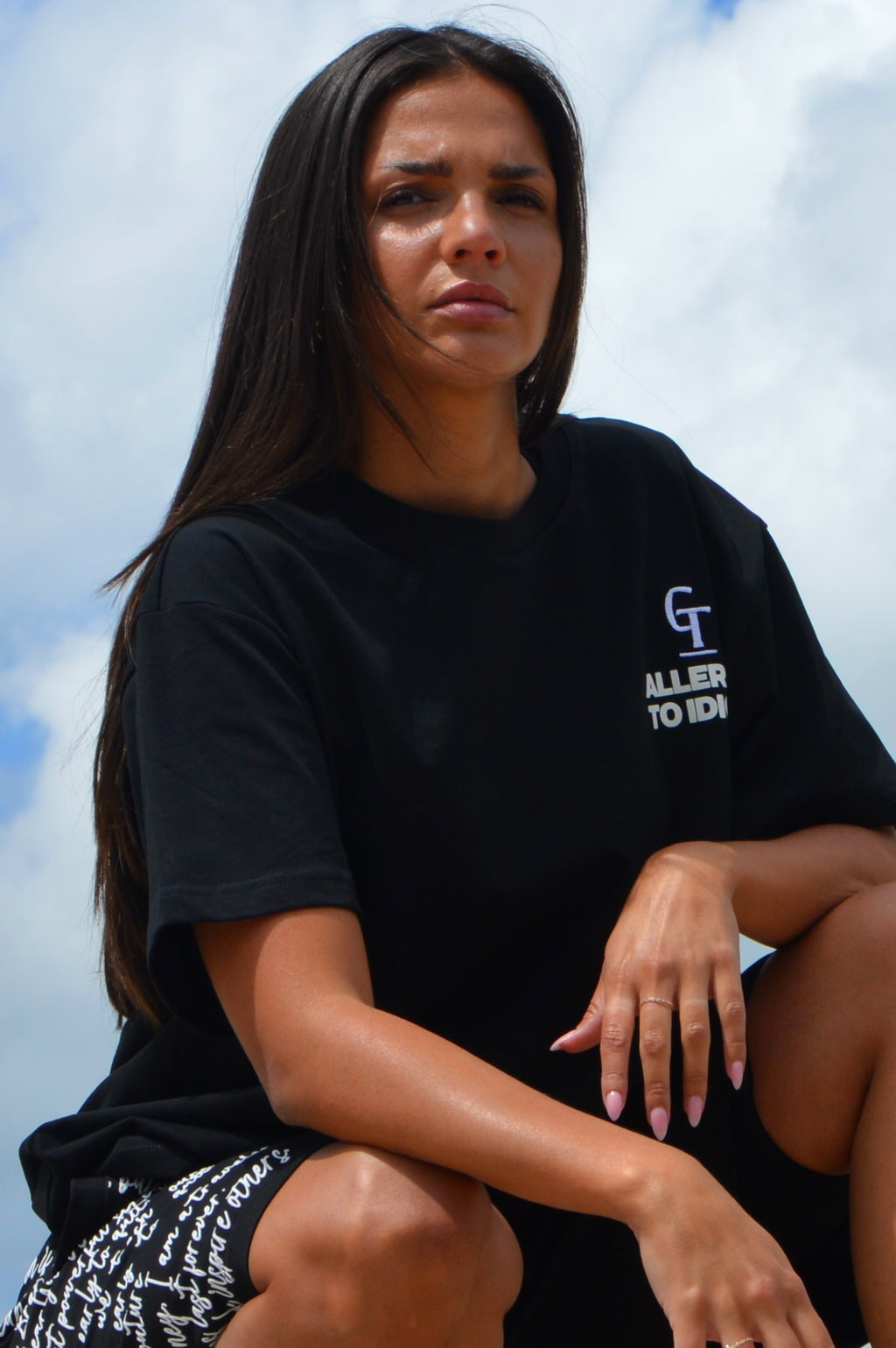T-Shirt Allergic to Idiots - Noir - GTENTATION