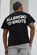 T-Shirt Allergic to Idiots - Noir - GTENTATION