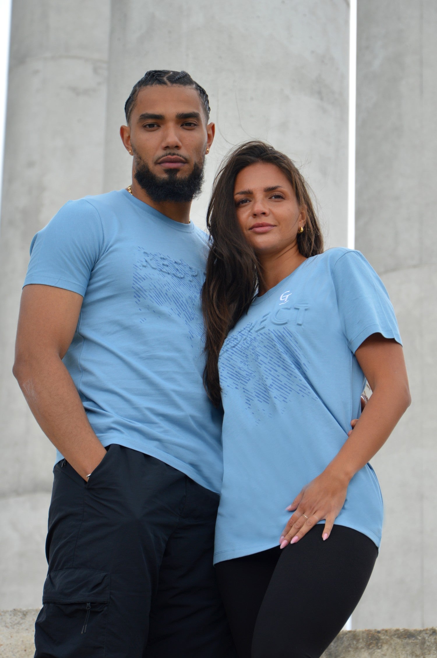 T-Shirt Respect - Bleu - GTENTATION